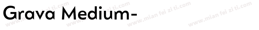 Grava Medium字体转换
